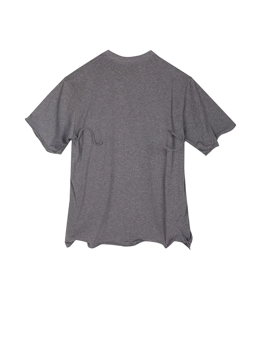 T-shirt /JNBY Drawstring Aluminum Wire Cotton T-shirt