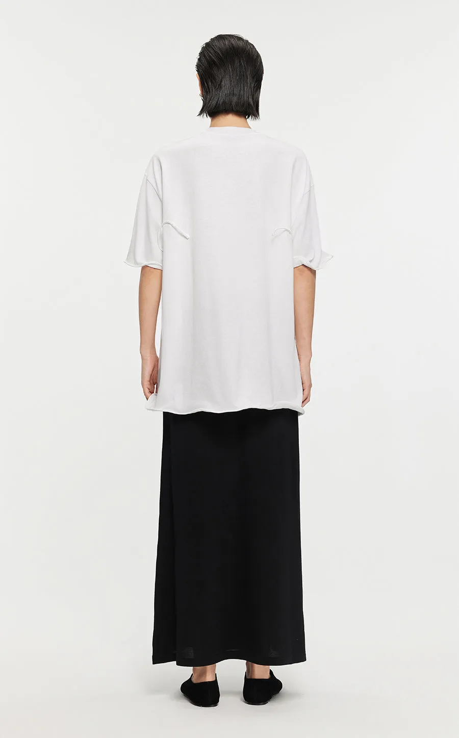 T-shirt /JNBY Drawstring Aluminum Wire Cotton T-shirt