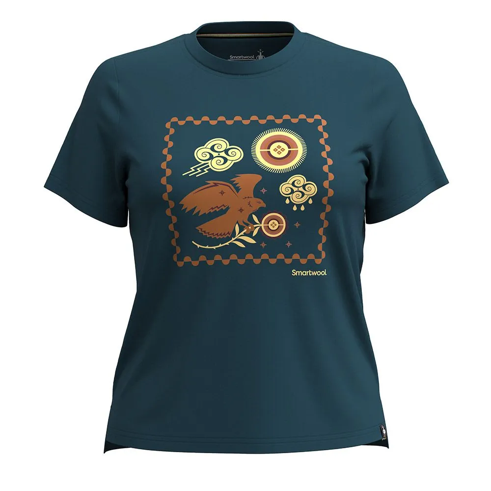 T-Shirt Smartwool Guardian Of The Skies Graphic Manches Courtes Femmes