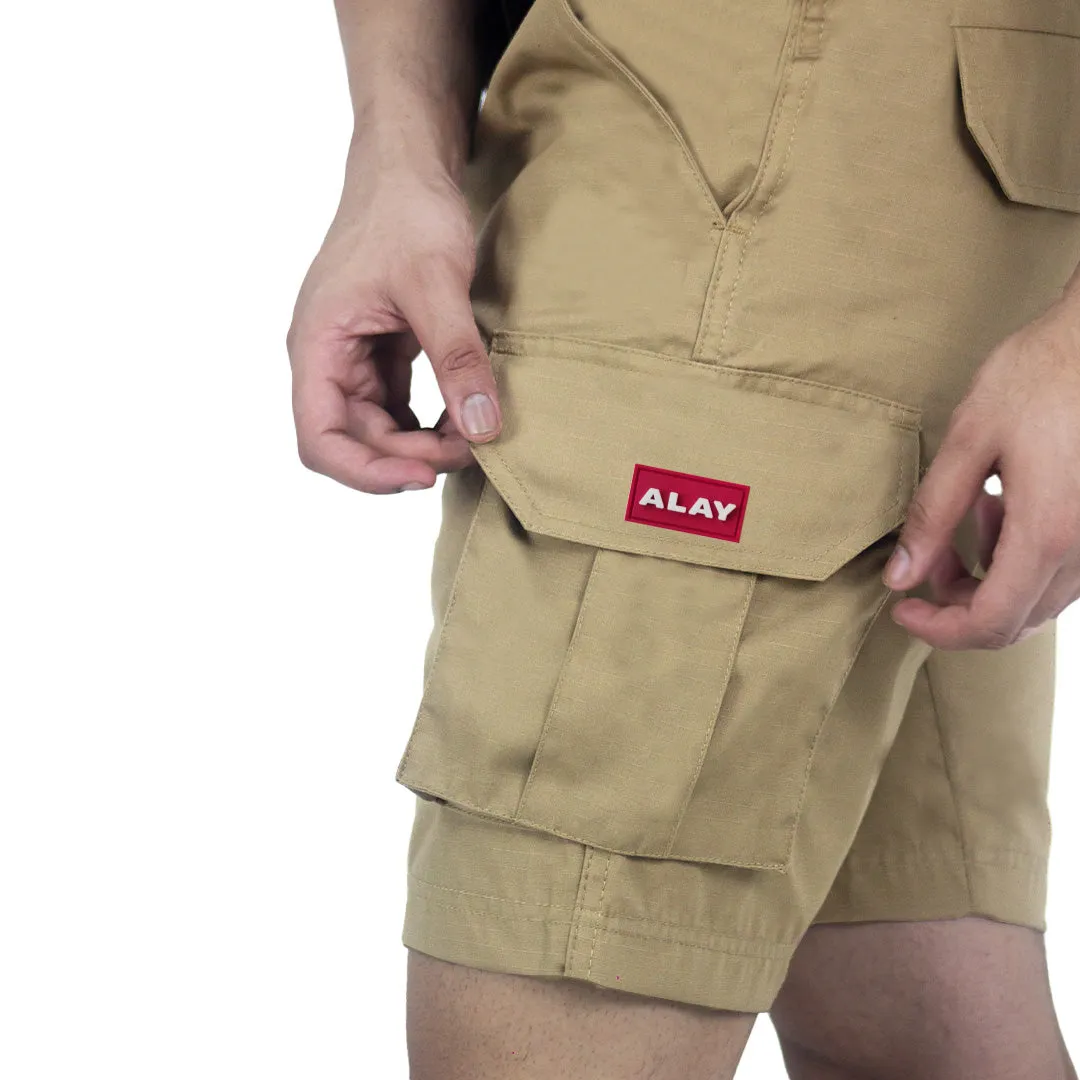 Tactical Cargo Shorts - Camel