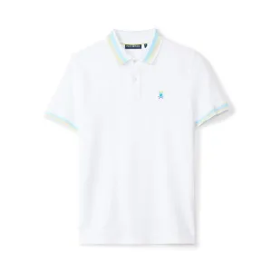 Tarrytown Pique Polo White