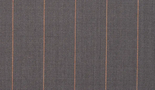 Taupe Grey with Orange Stripe Suit