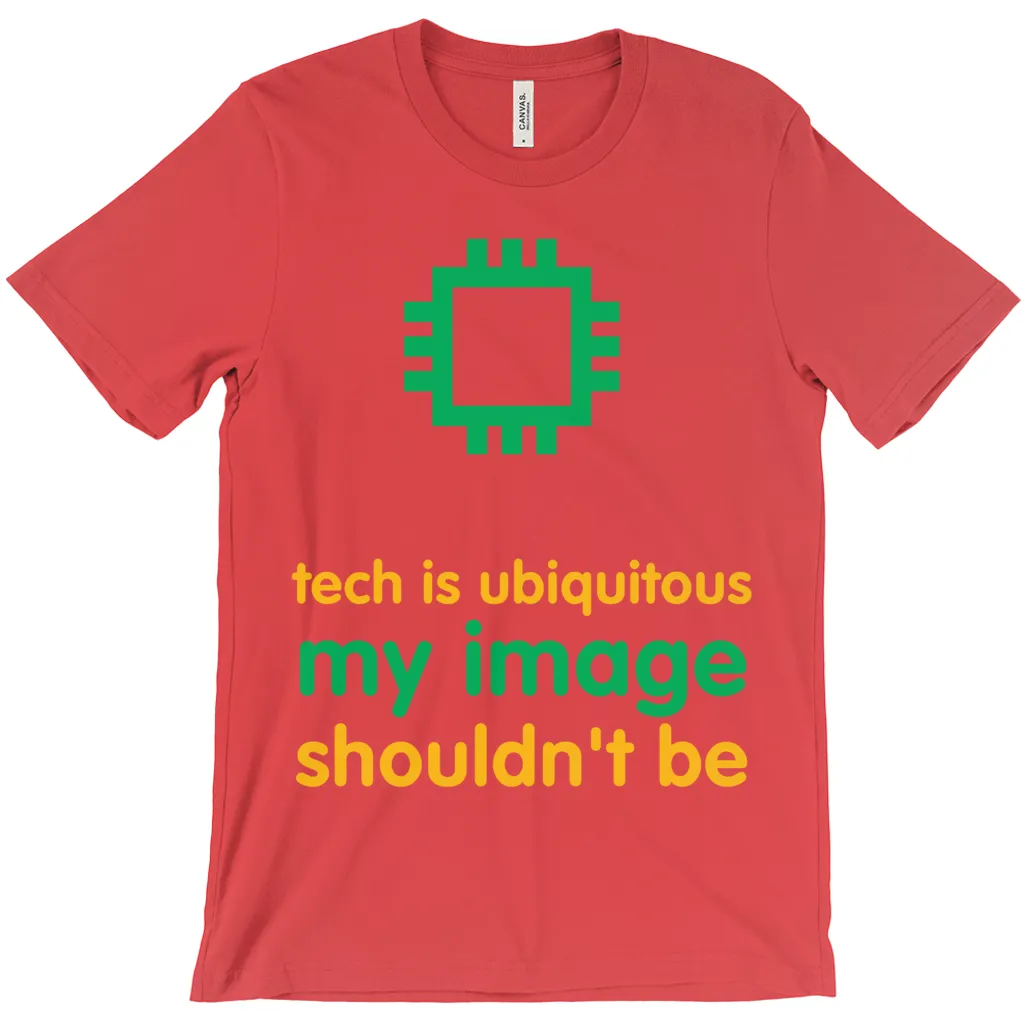 Tech is Ubiquitous Adult T-Shirts (English)