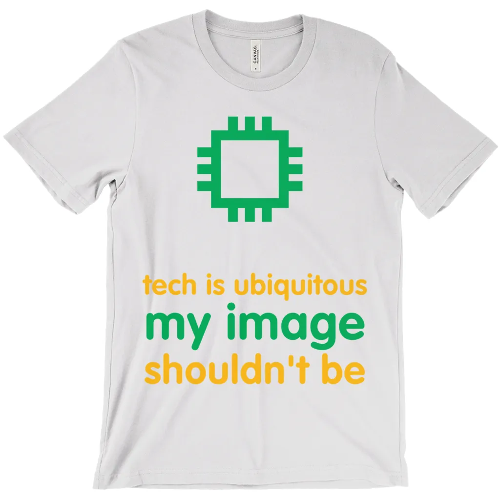 Tech is Ubiquitous Adult T-Shirts (English)
