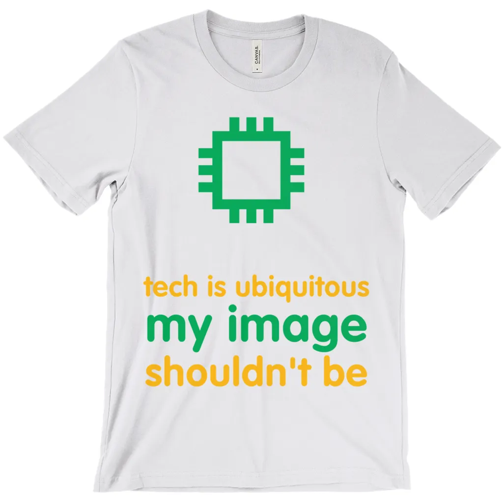 Tech is Ubiquitous Adult T-Shirts (English)