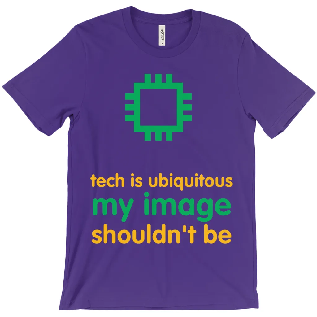 Tech is Ubiquitous Adult T-Shirts (English)