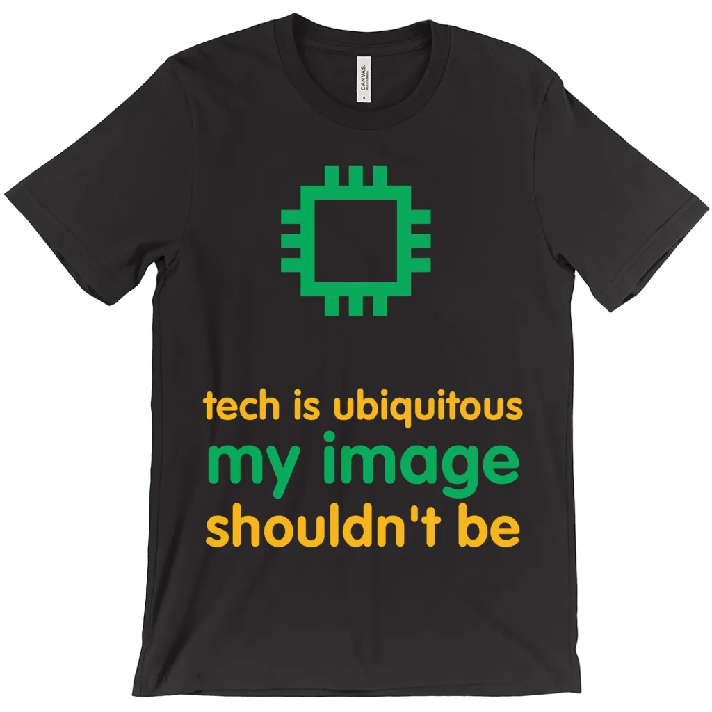 Tech is Ubiquitous Adult T-Shirts (English)