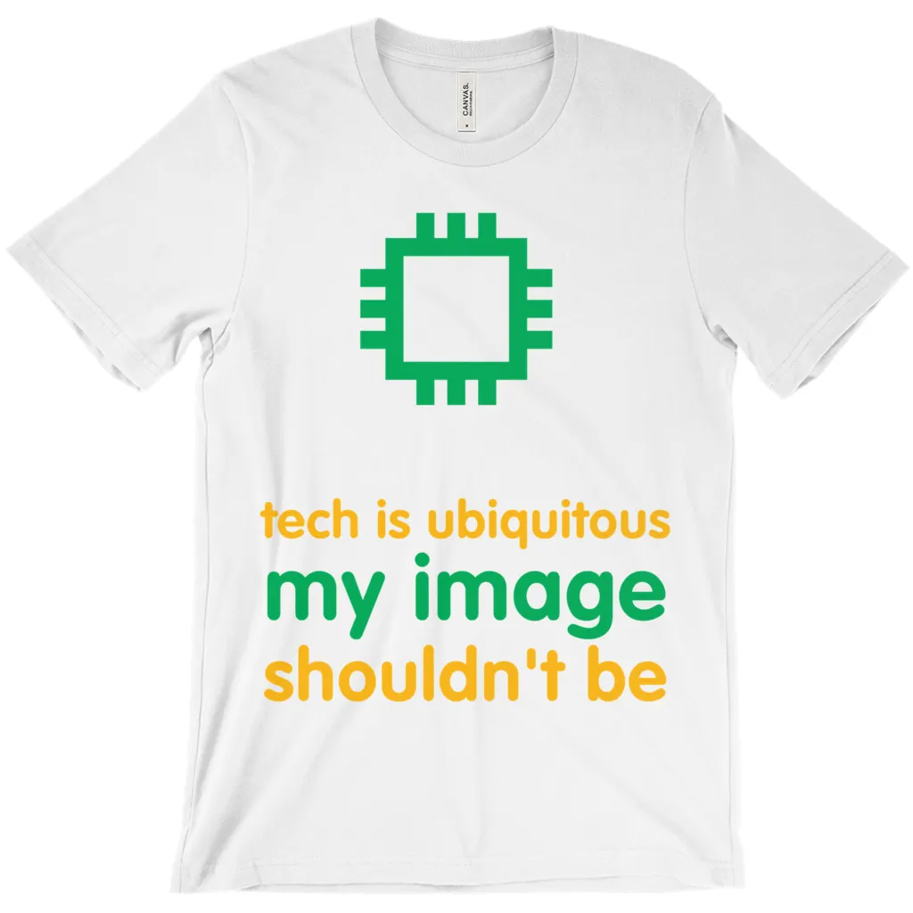 Tech is Ubiquitous Adult T-Shirts (English)