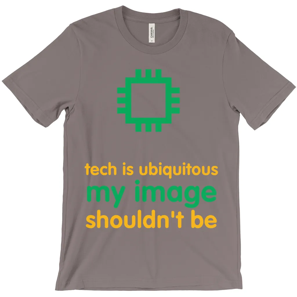 Tech is Ubiquitous Adult T-Shirts (English)