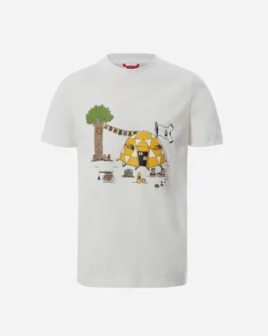 Teens S/S Graphic Tee - White/MNT Print