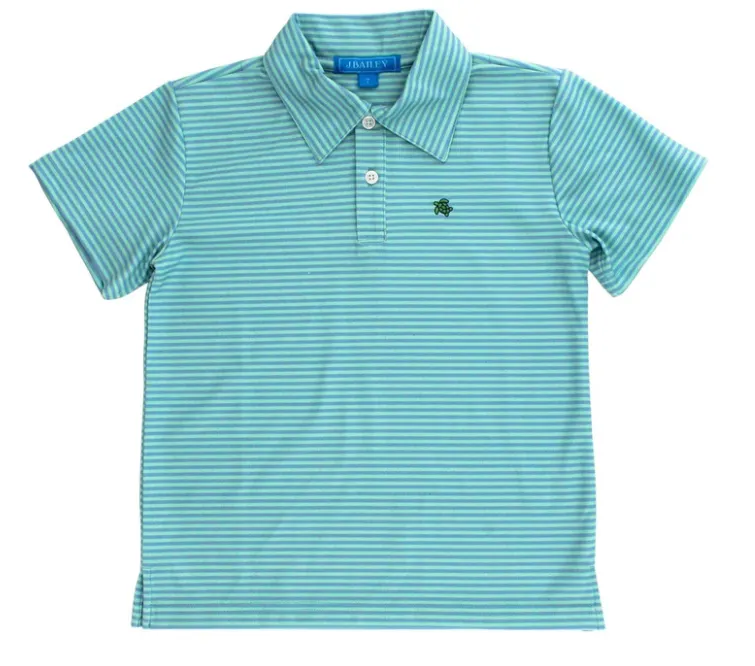The Bailey Boys Henry Blue/Green Polo