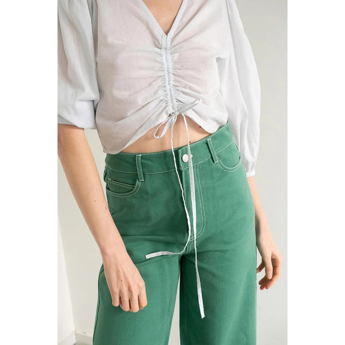 The Tiny Big Sister - Berta jeans - dark emerald