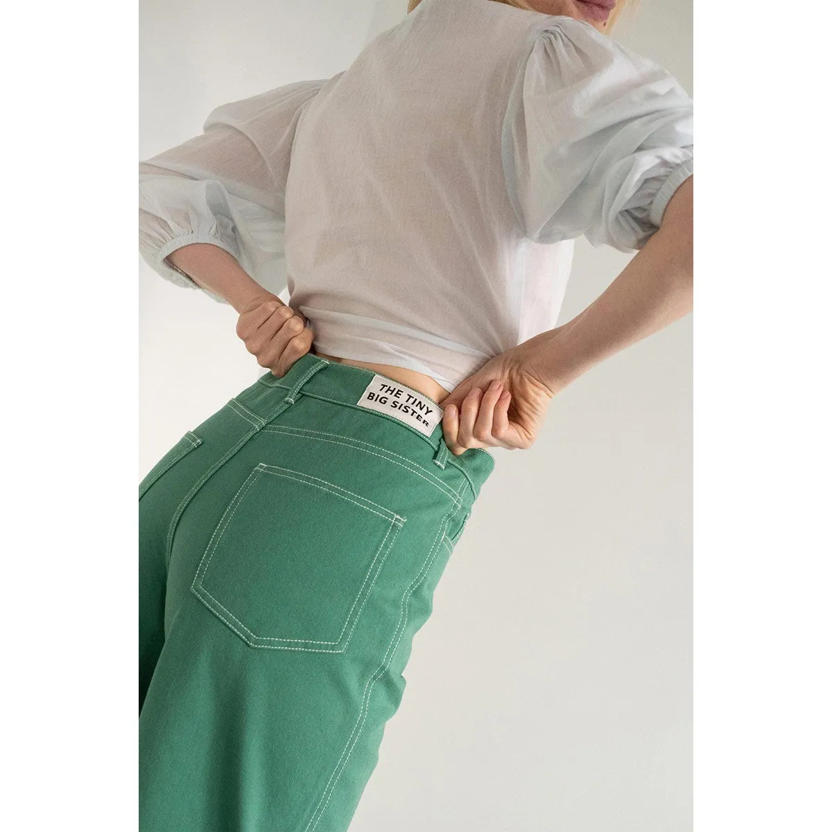 The Tiny Big Sister - Berta jeans - dark emerald