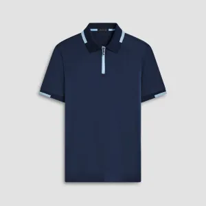 Tipped Quarter Zip Polo