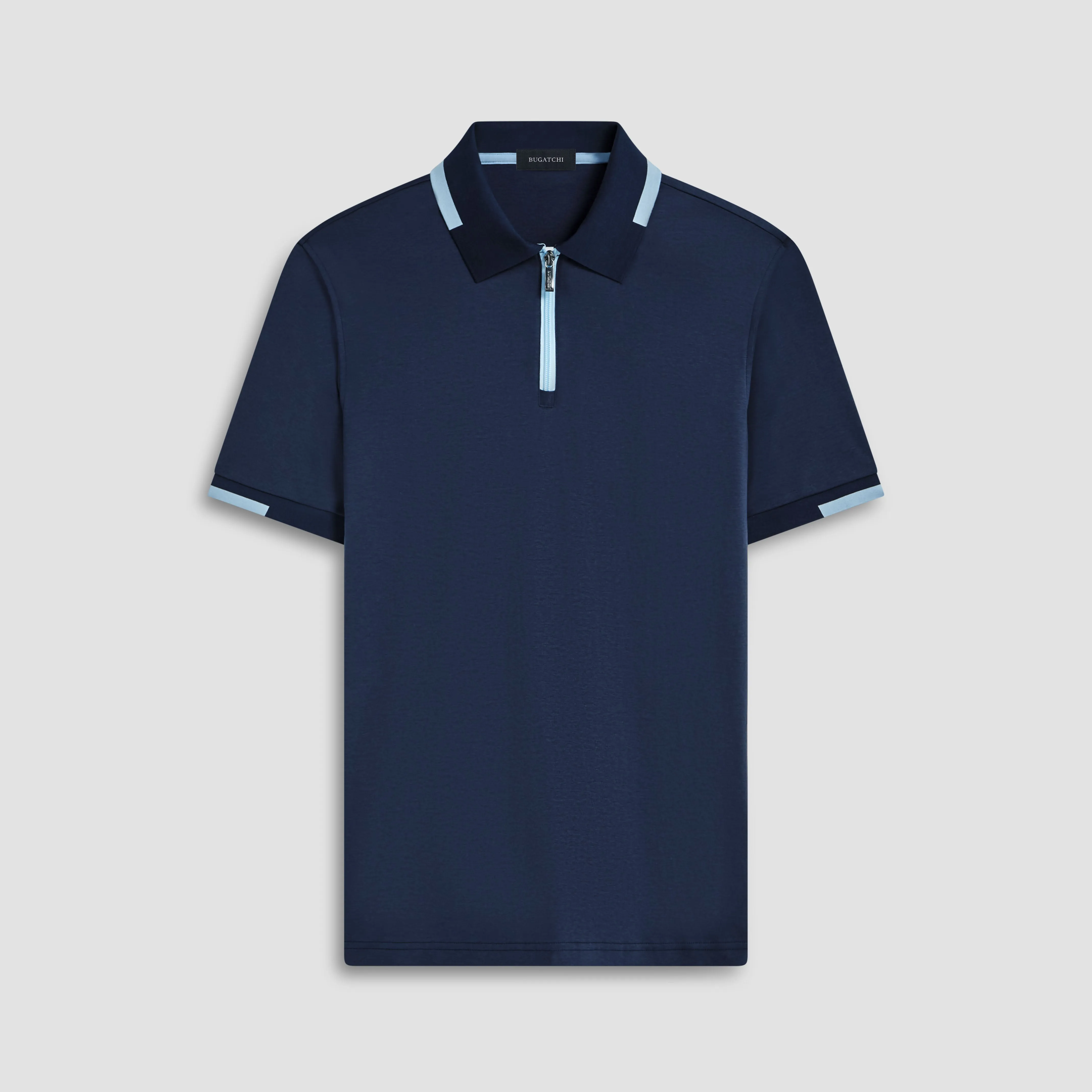 Tipped Quarter Zip Polo