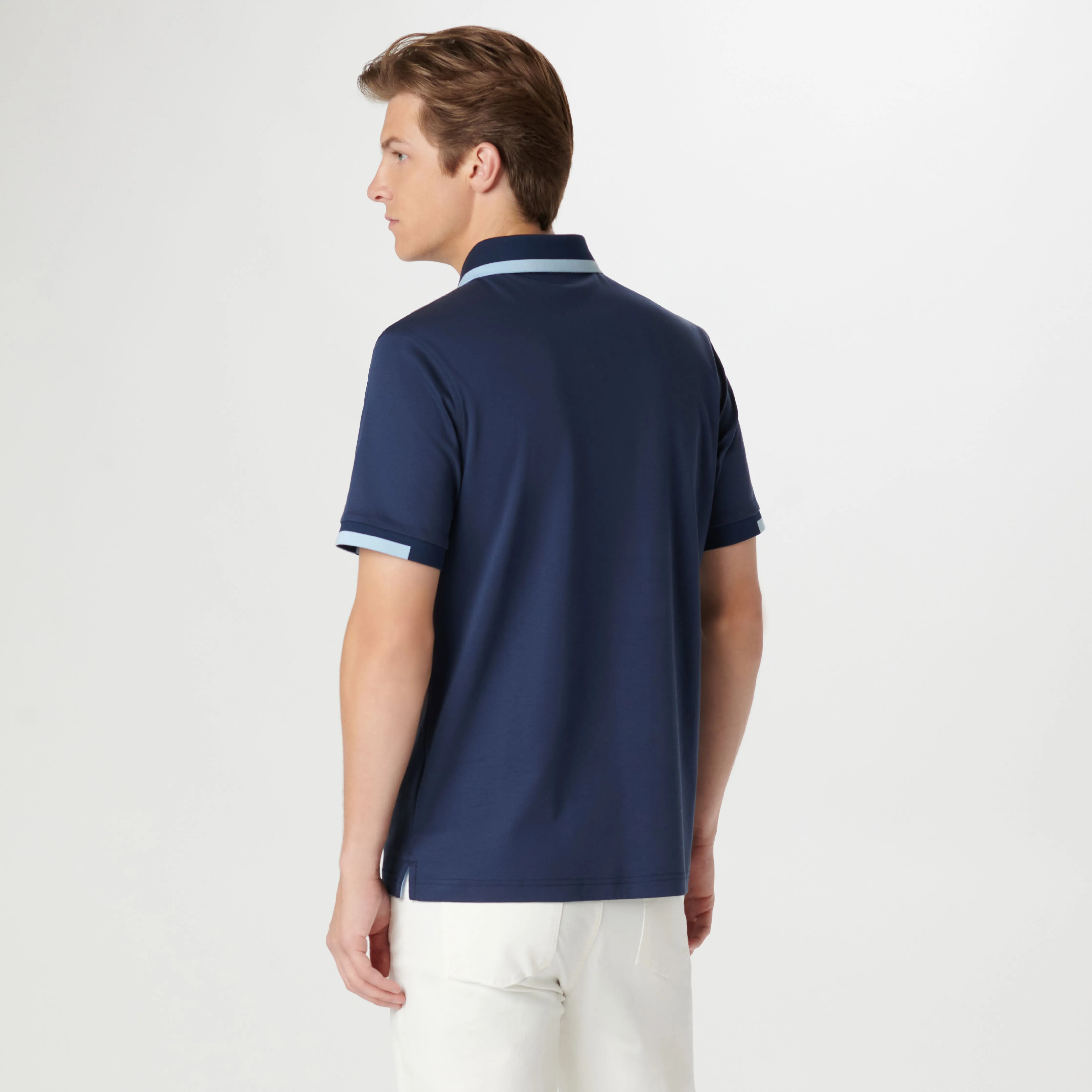 Tipped Quarter Zip Polo