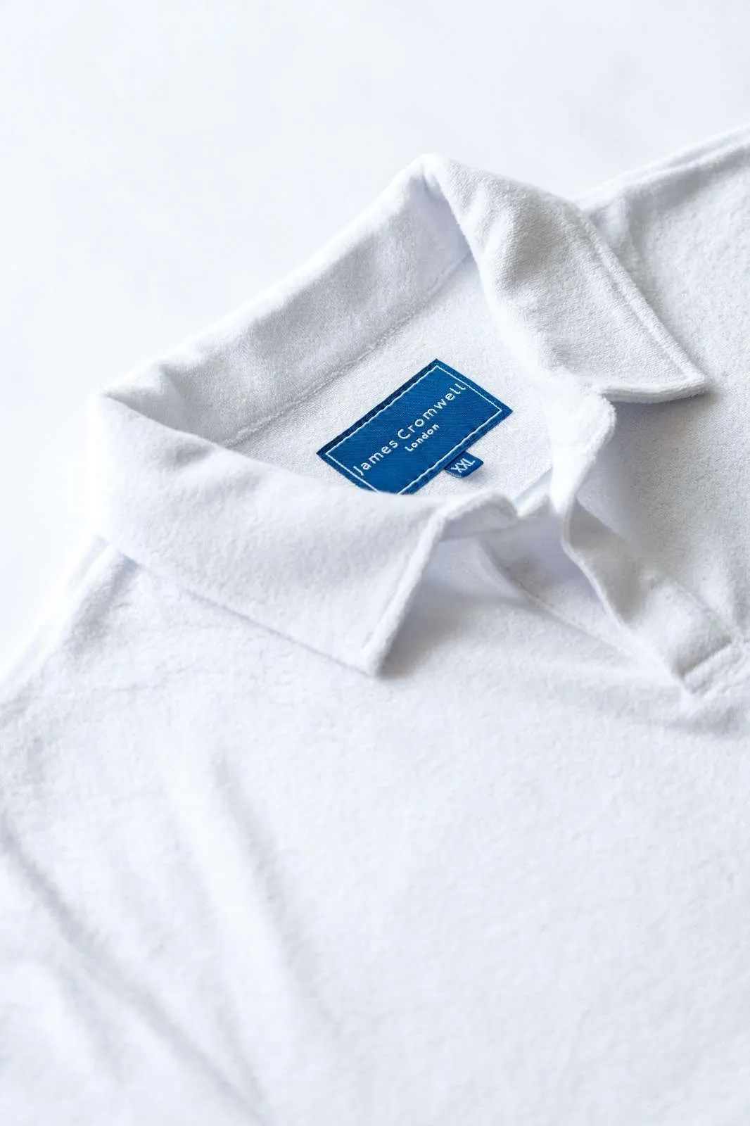 Towelling Polo White