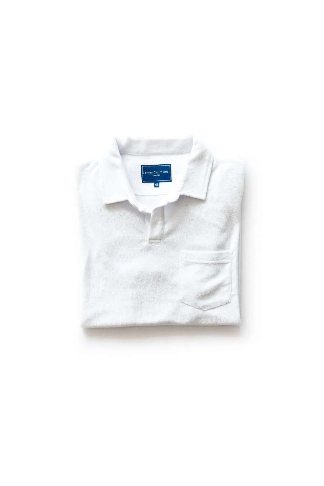 Towelling Polo White
