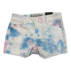 Tractr Girls Brittany Fray Hem Shorts - Tie Dye