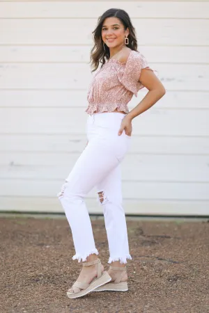 Trend Alert Straight Crop Jeans