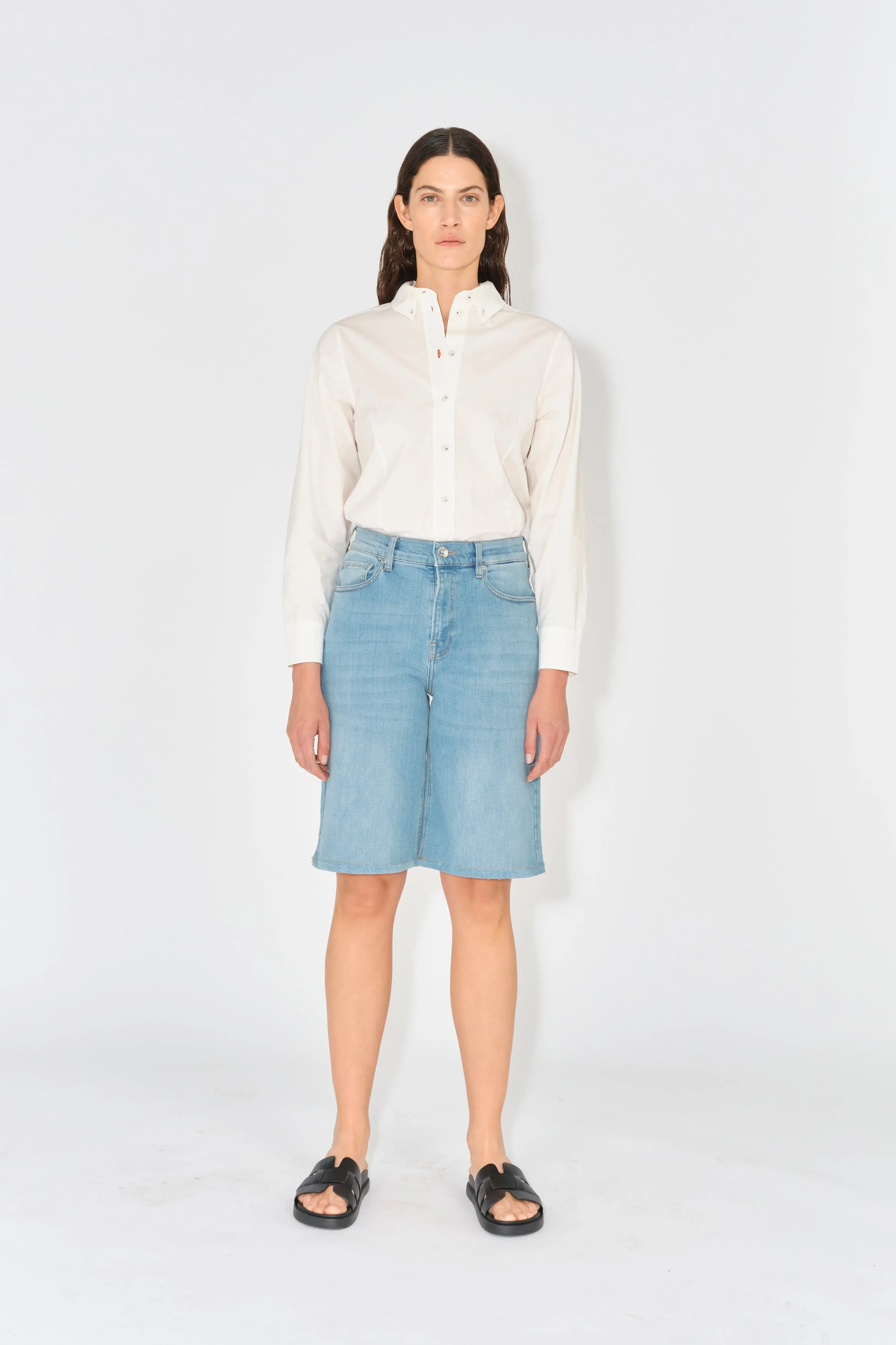 TRW-Kersee Shorts wash Bleached Prato - Denim Blue