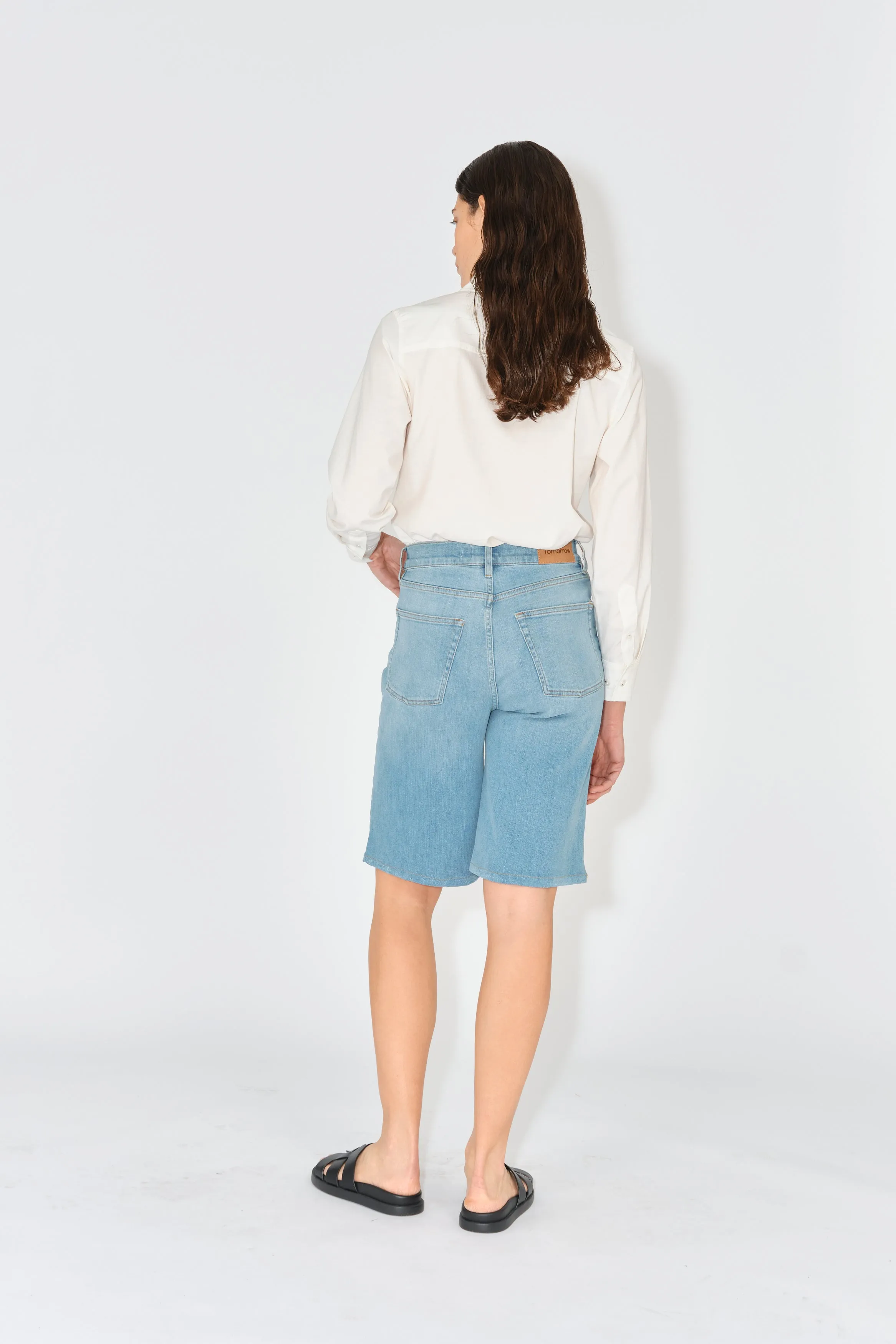 TRW-Kersee Shorts wash Bleached Prato - Denim Blue