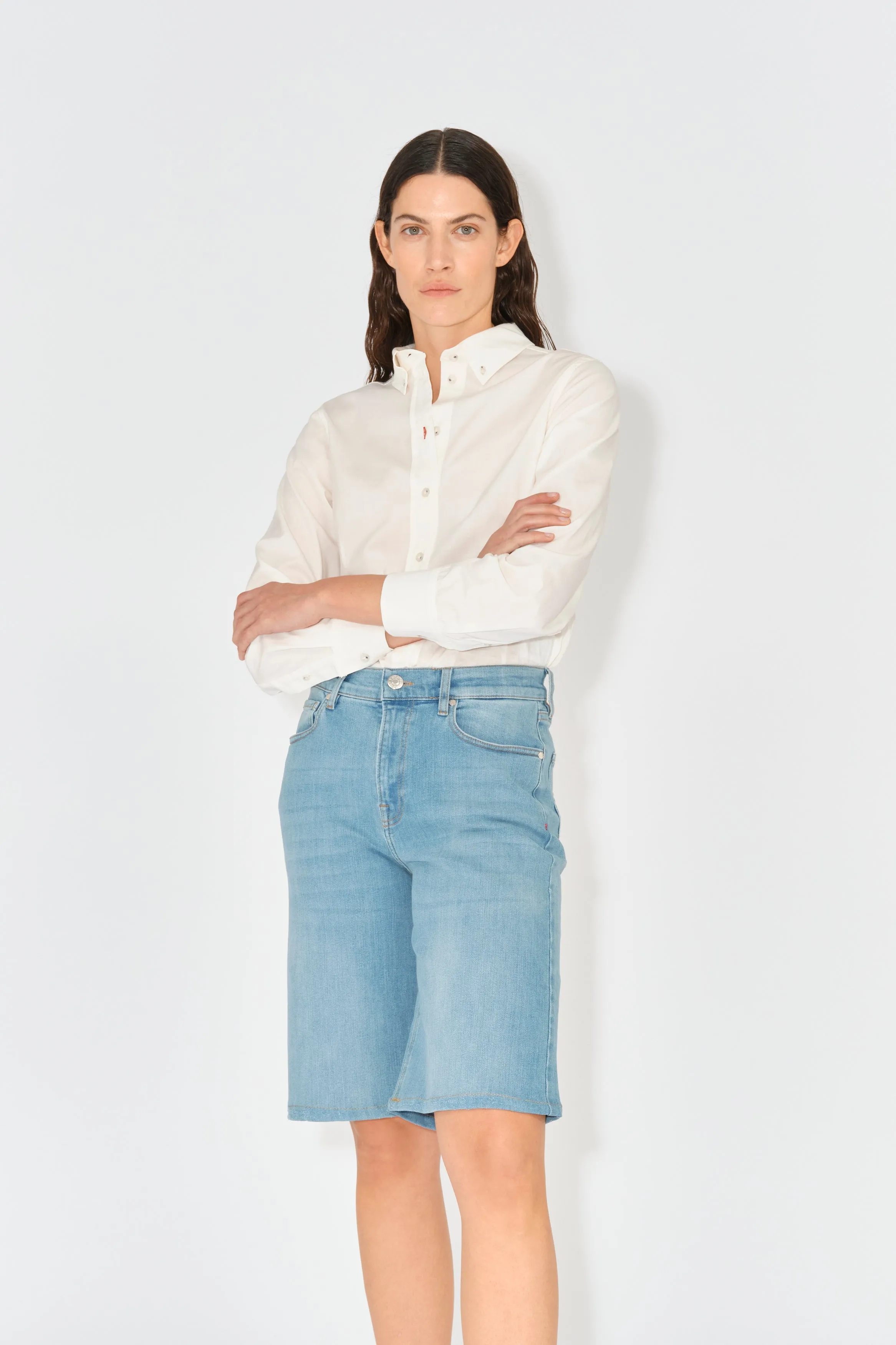 TRW-Kersee Shorts wash Bleached Prato - Denim Blue