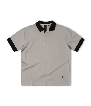 UNIFORM SS BUTTON POLO - MUSHROOM