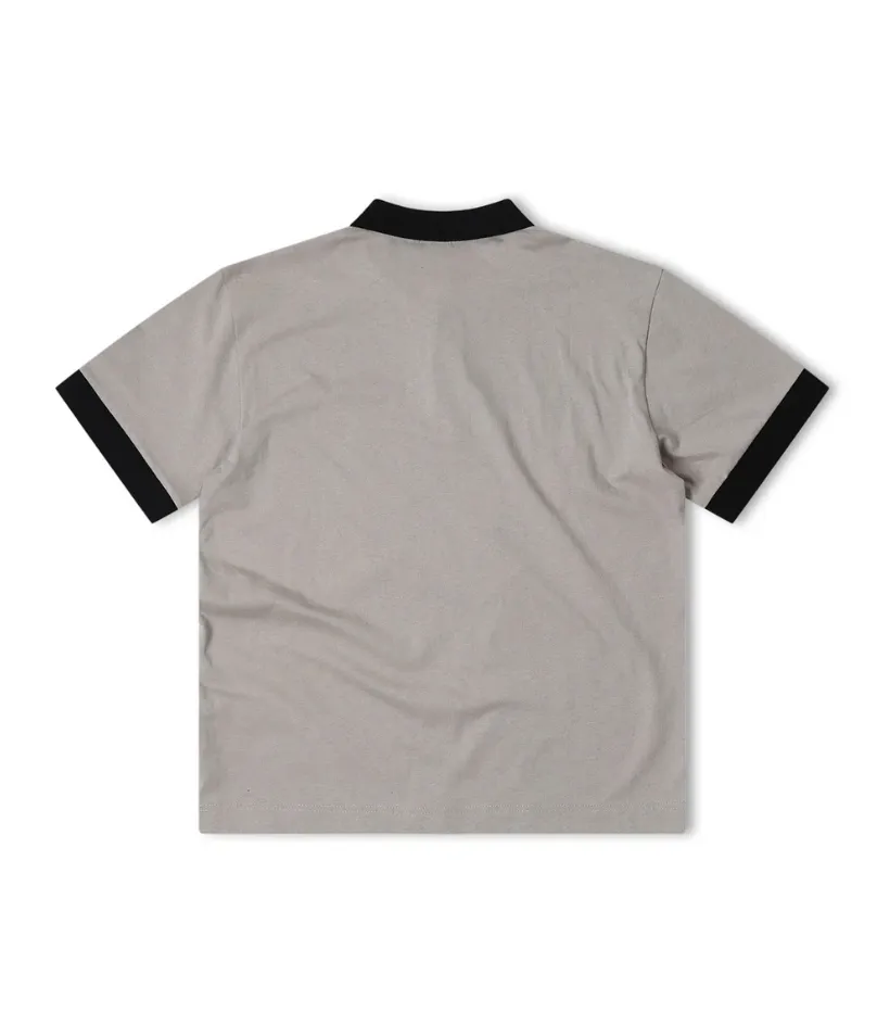 UNIFORM SS BUTTON POLO - MUSHROOM