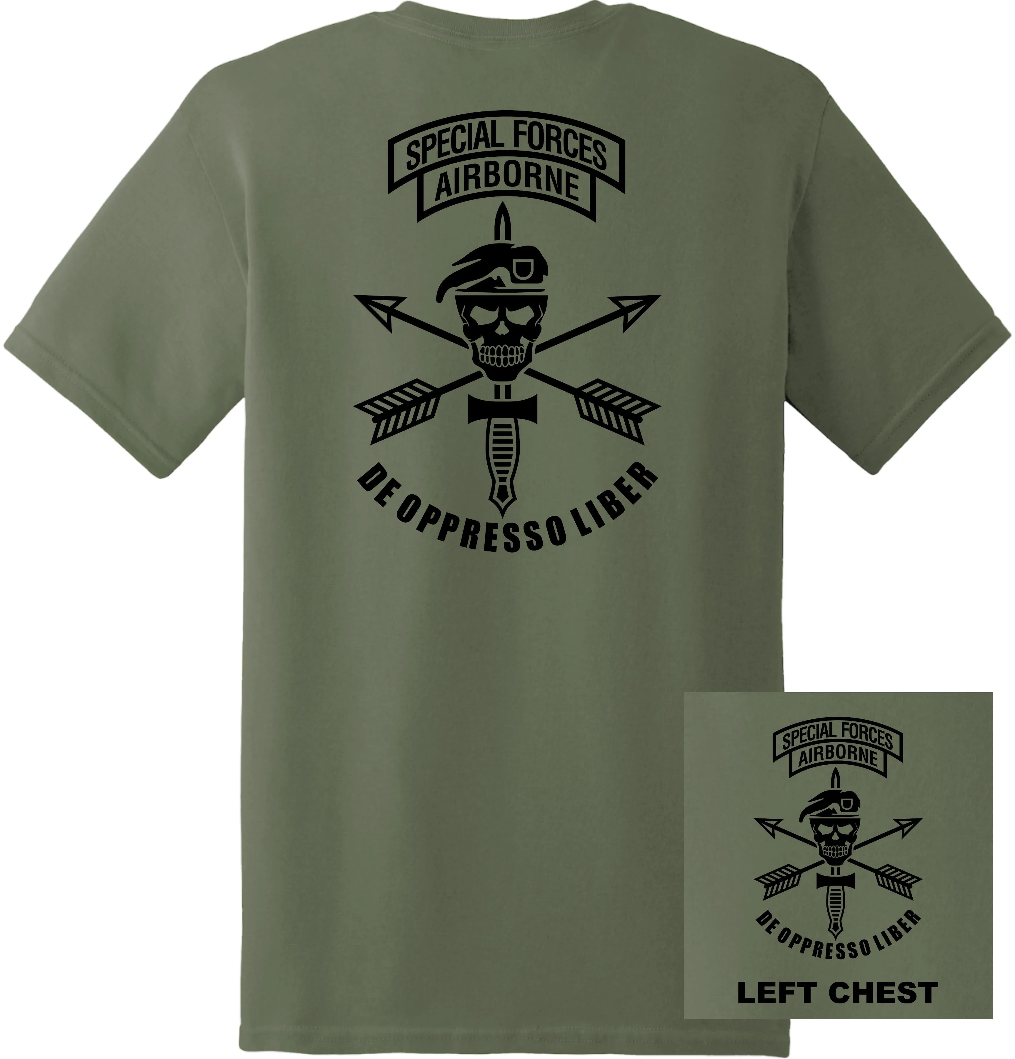 US Army - Special Forces Airborne De Oppresso Liber T-Shirt