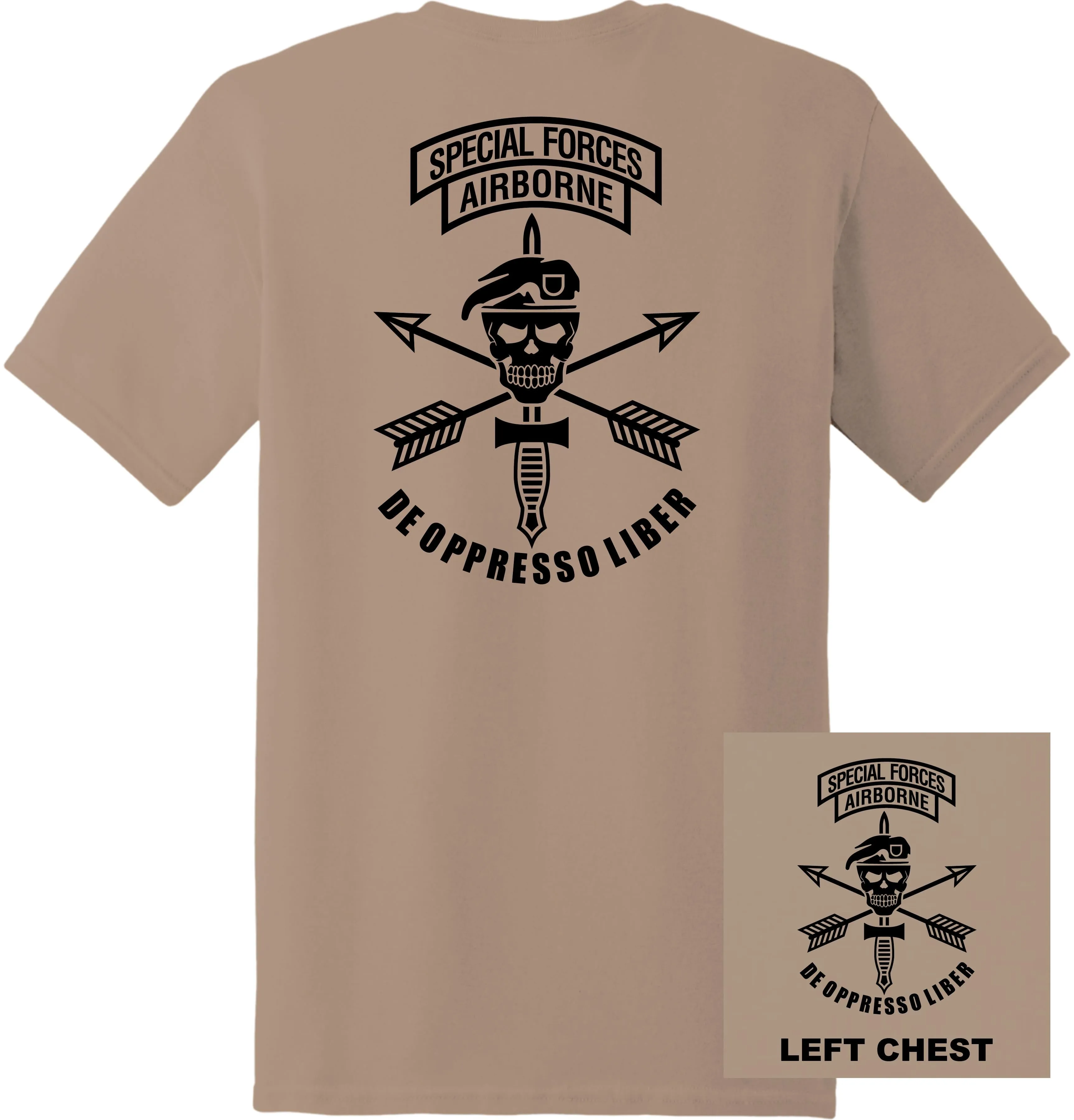 US Army - Special Forces Airborne De Oppresso Liber T-Shirt