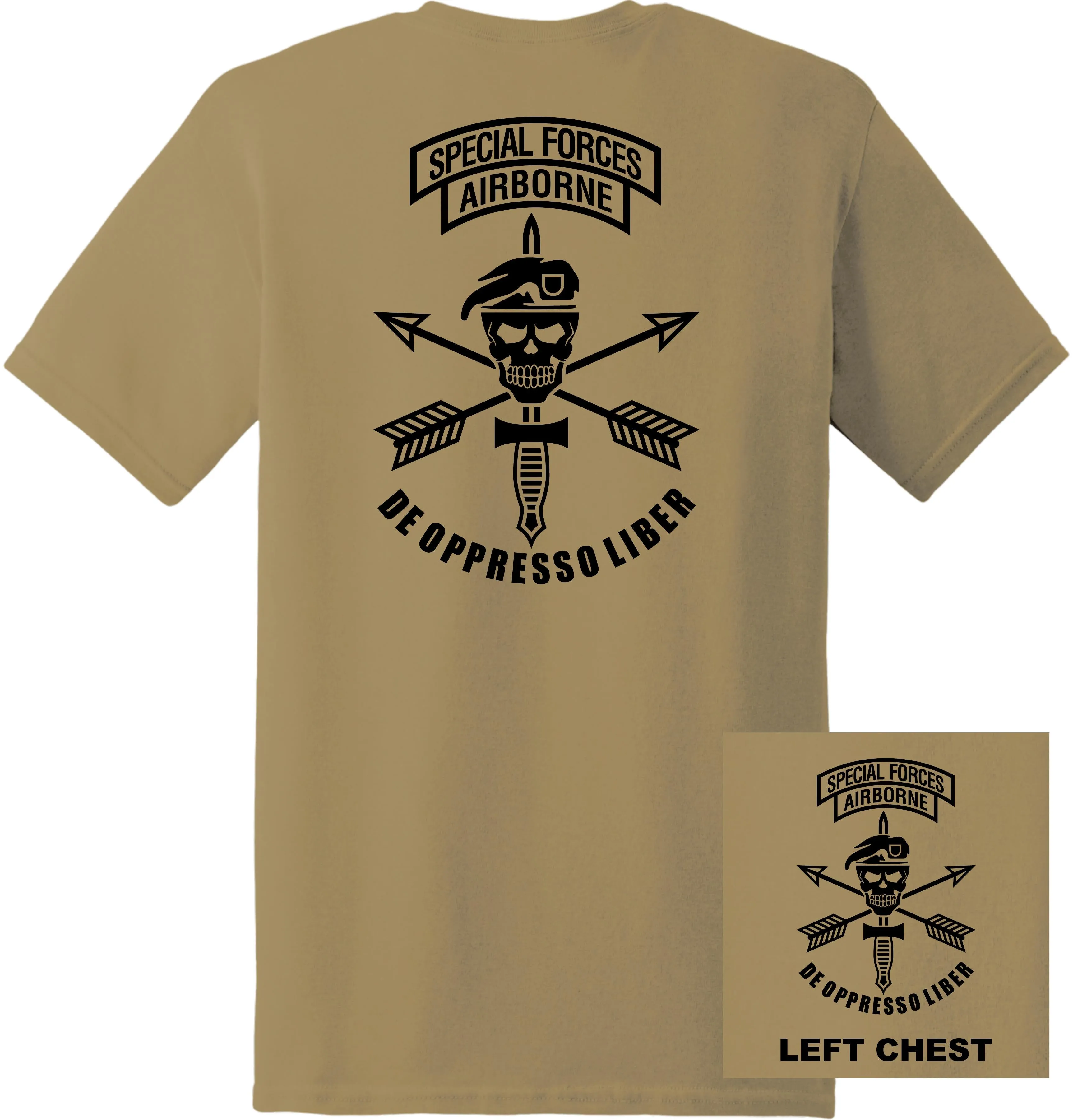 US Army - Special Forces Airborne De Oppresso Liber T-Shirt