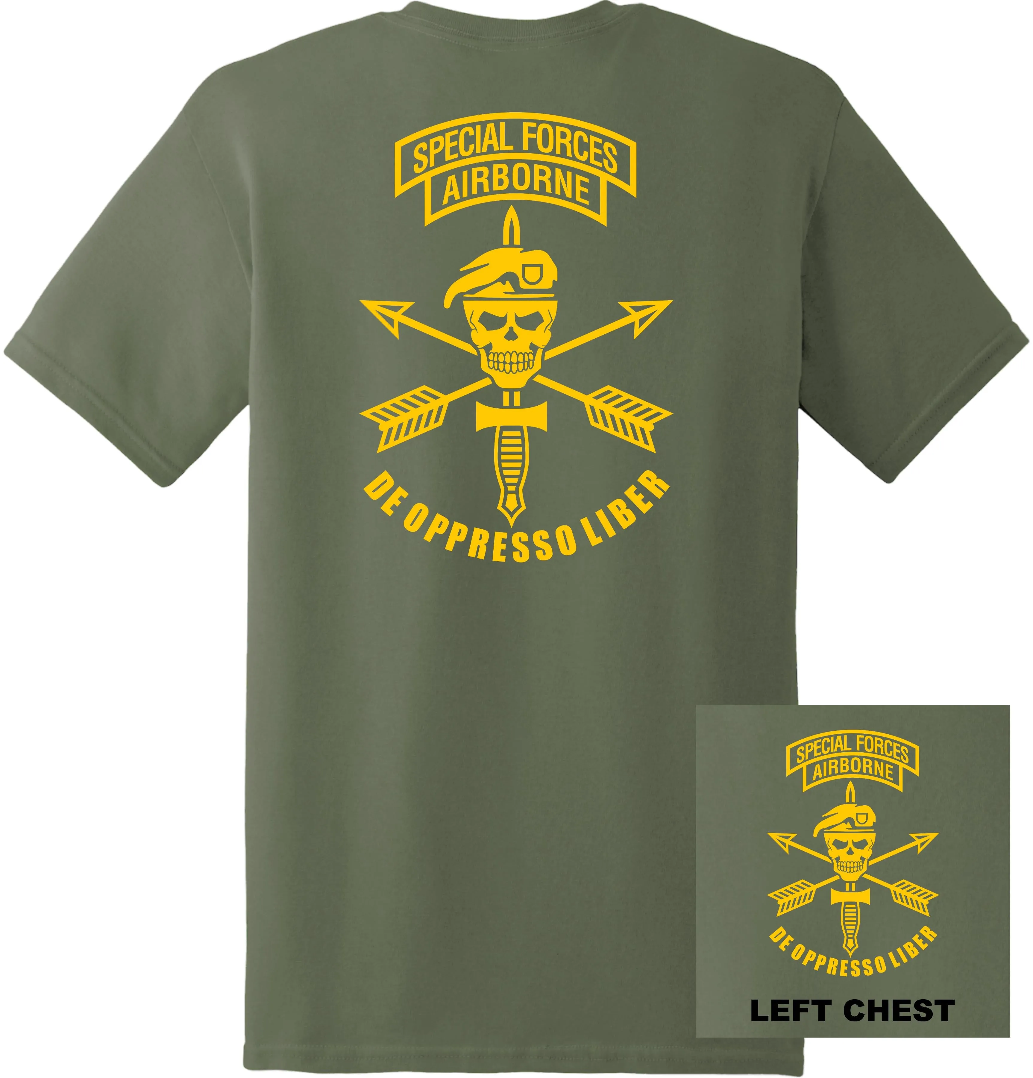 US Army - Special Forces Airborne De Oppresso Liber T-Shirt