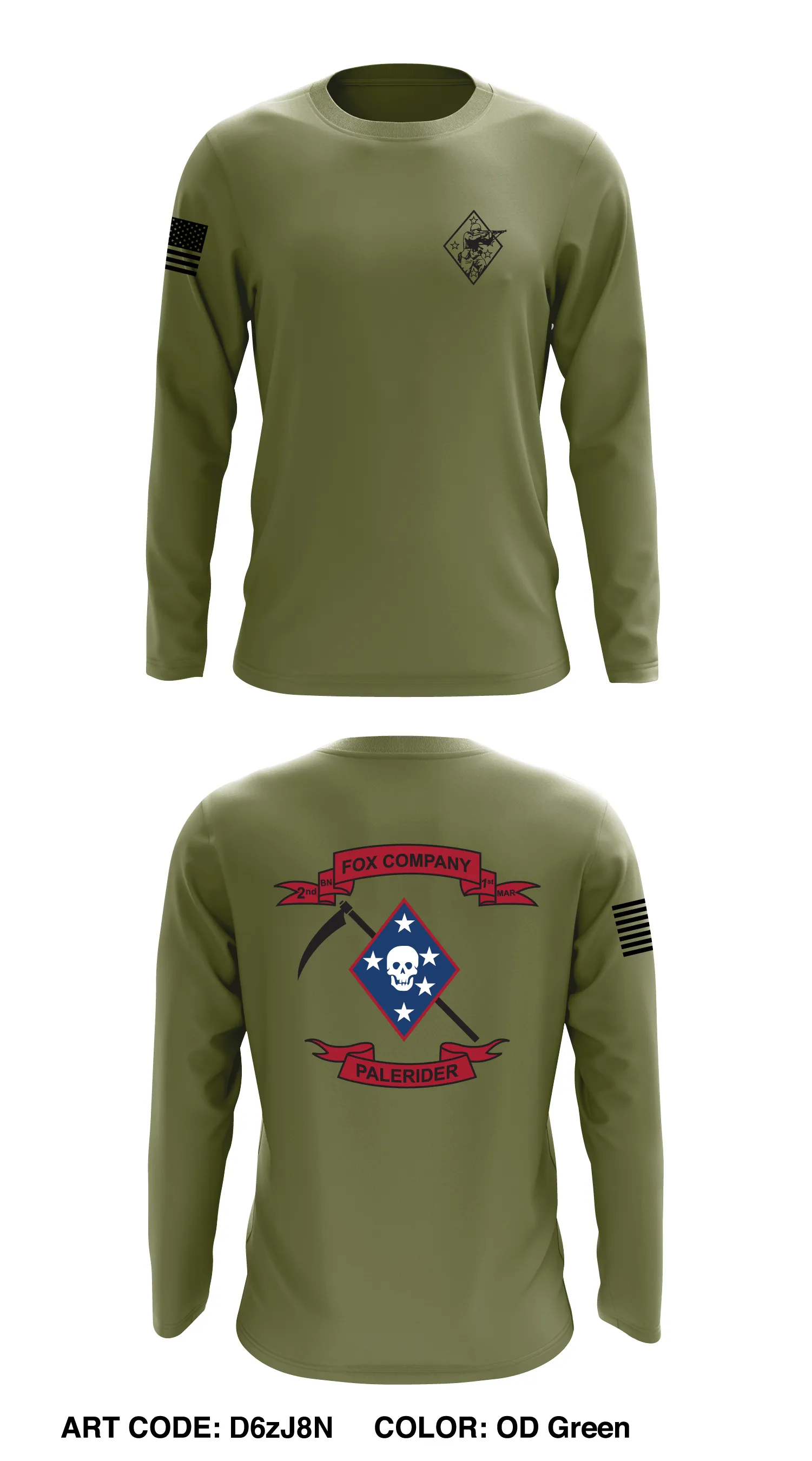 V21 Fox Company "Palerider" Core Men's LS Performance Tee - D6zJ8N