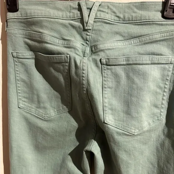 Veronica Beard Jeans Ryleigh Slim Straight High Rise Teal Size 29/8