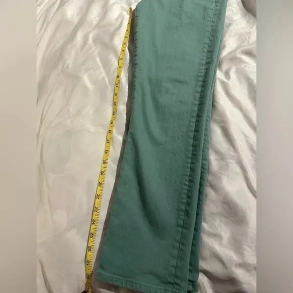 Veronica Beard Jeans Ryleigh Slim Straight High Rise Teal Size 29/8