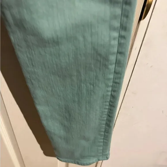Veronica Beard Jeans Ryleigh Slim Straight High Rise Teal Size 29/8