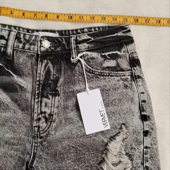 Vervet Hyde Super High Rise Mom Shorts Size L