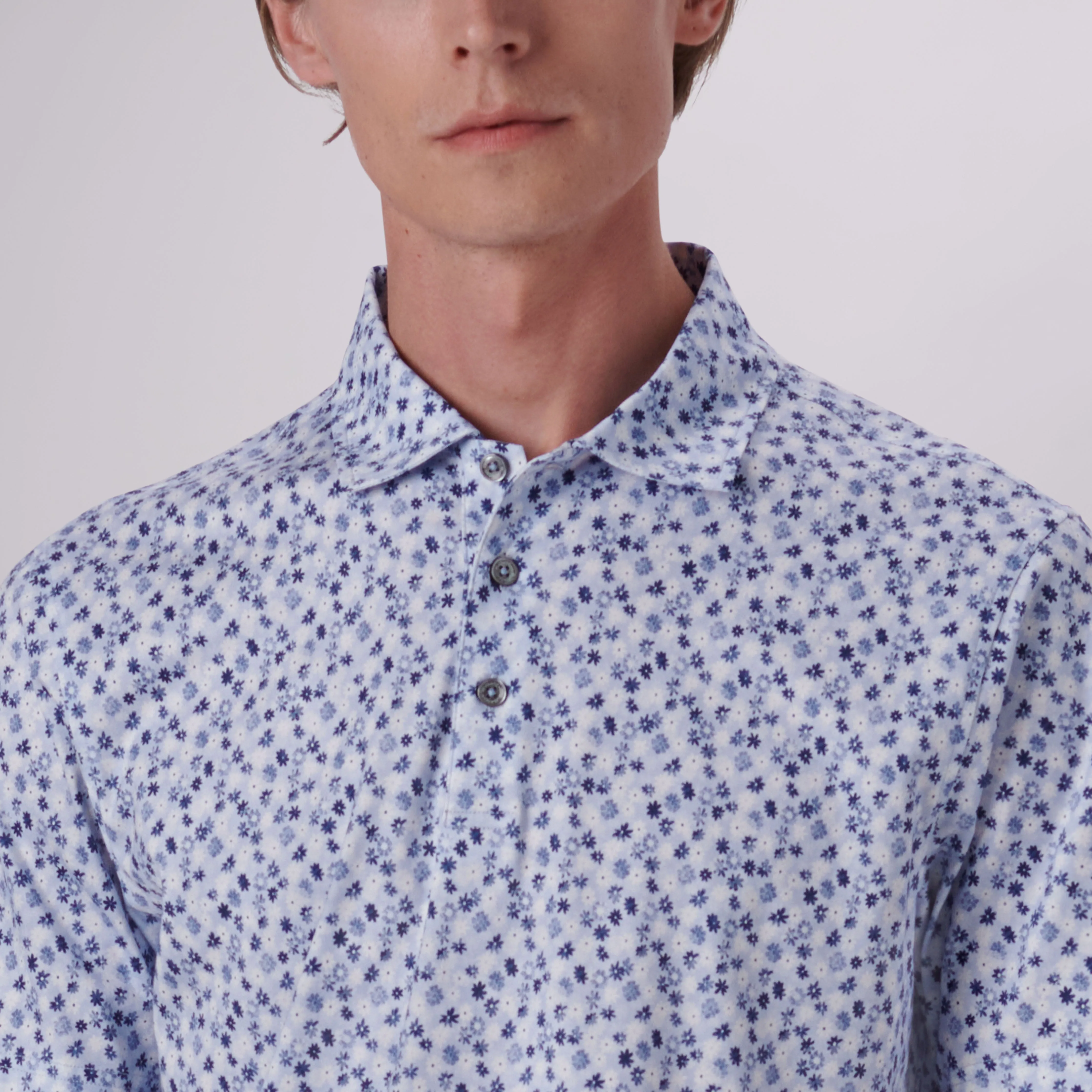 Victor Floral Print OoohCotton Polo