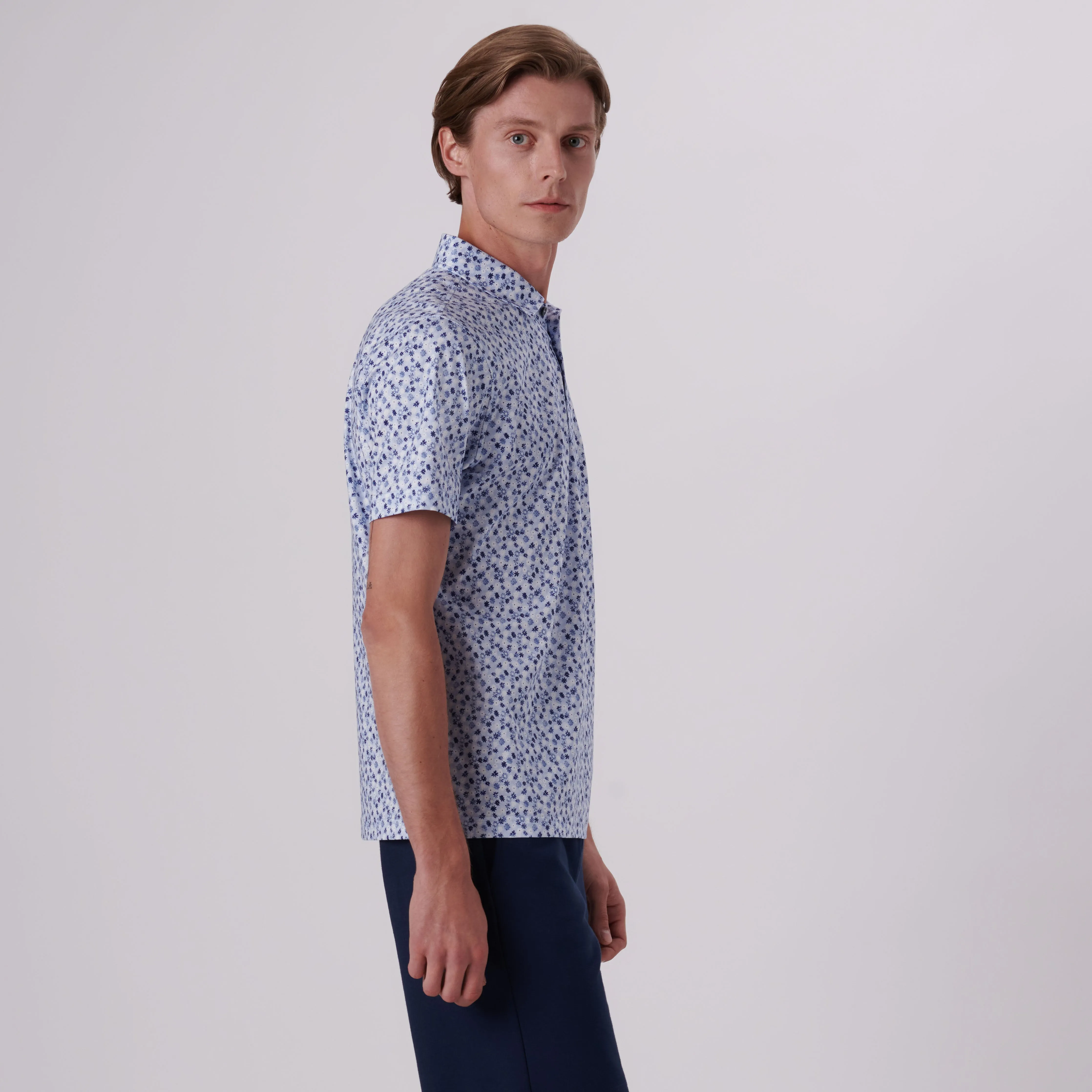 Victor Floral Print OoohCotton Polo