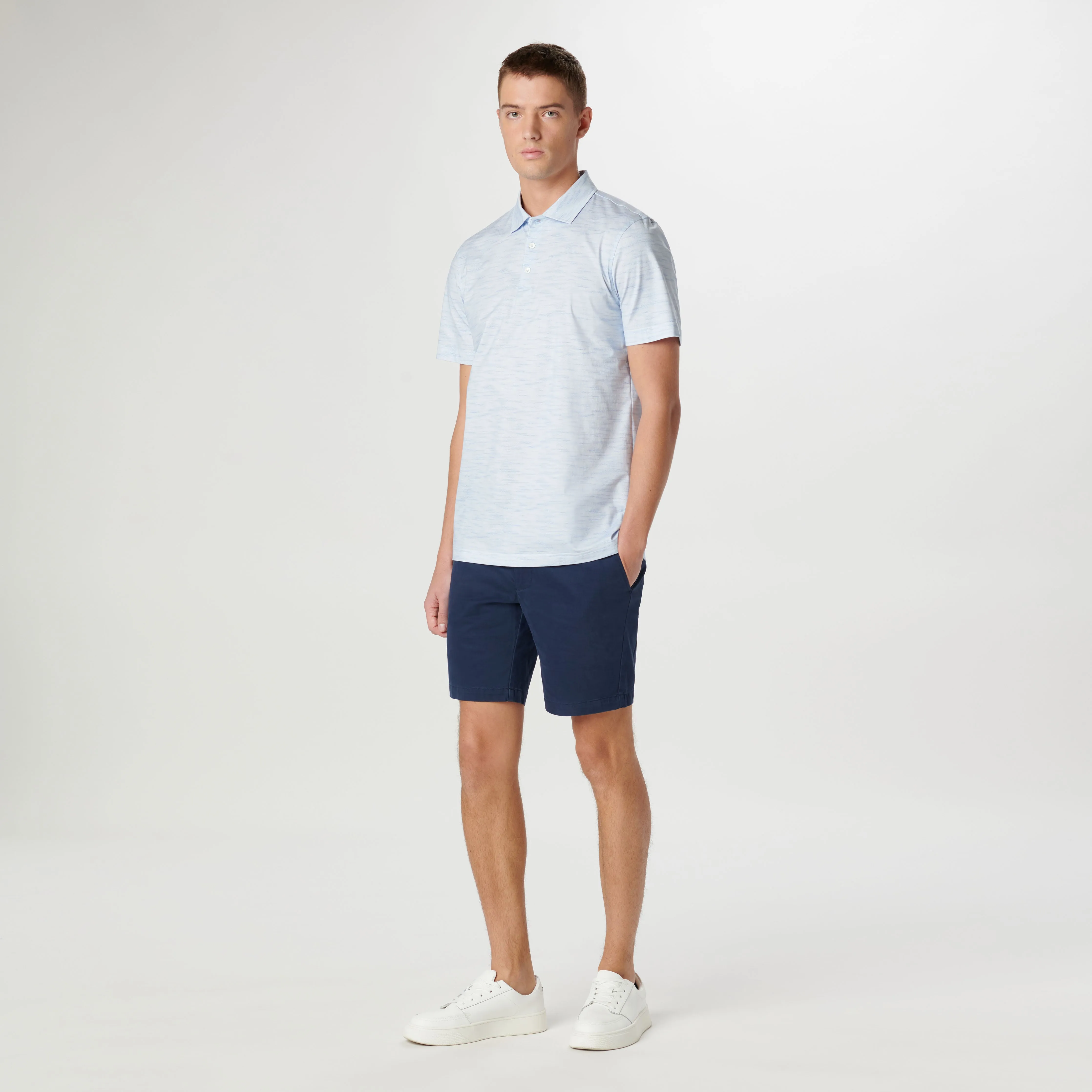 Victor Stitch Print OoohCotton Polo