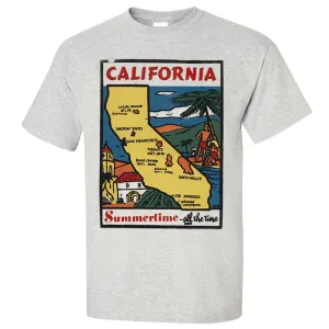 Vintage State Sticker California Asst Colors T-shirt/tee