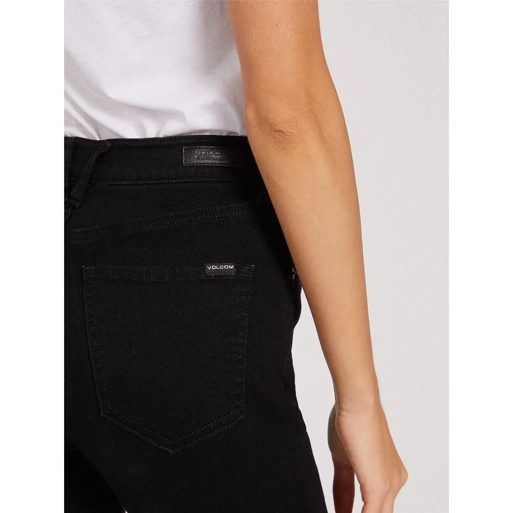 VOLCOM LIBERATOR HIGH RISE JEAN PREMIUM WASH BLACK