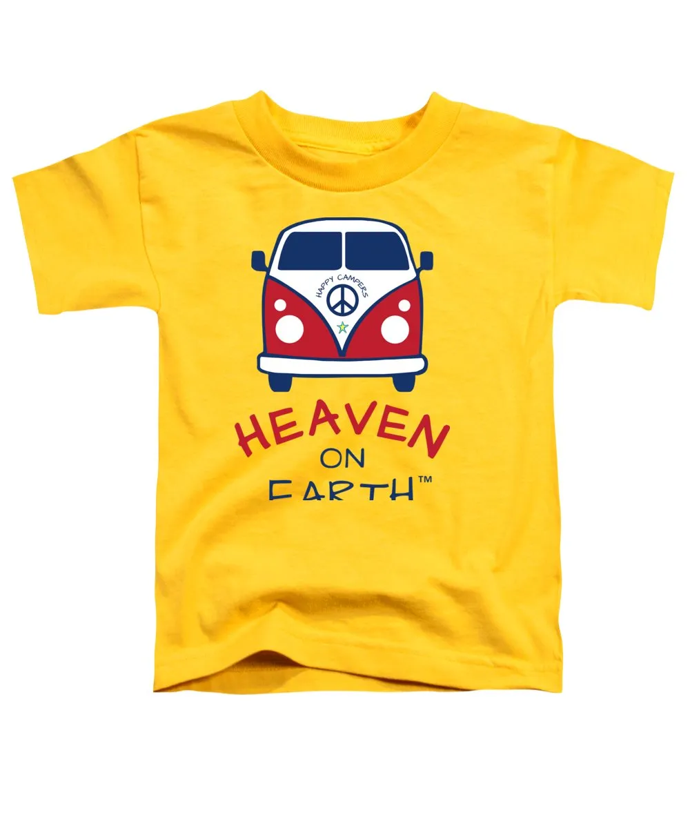 Vw Happy Camper Heaven On Earth - Toddler T-Shirt