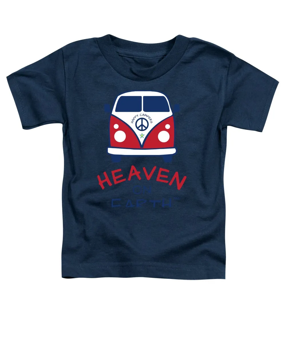 Vw Happy Camper Heaven On Earth - Toddler T-Shirt