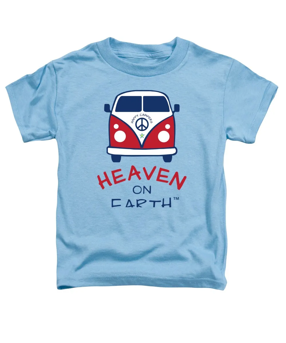 Vw Happy Camper Heaven On Earth - Toddler T-Shirt