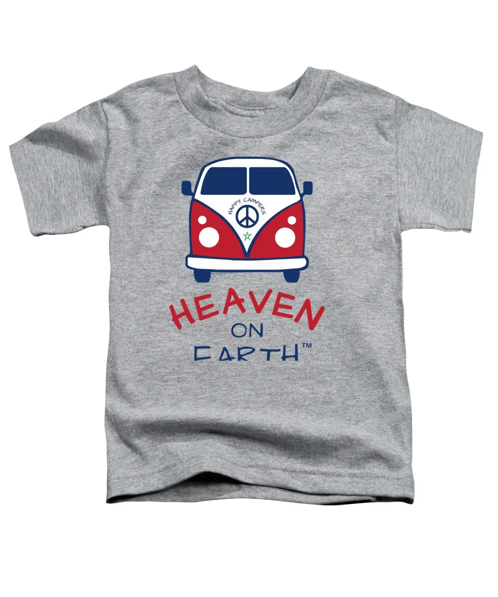 Vw Happy Camper Heaven On Earth - Toddler T-Shirt