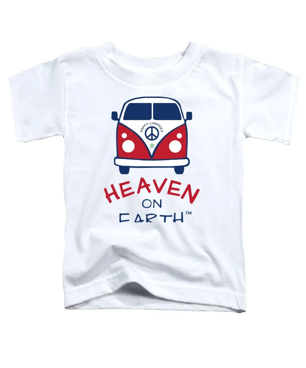 Vw Happy Camper Heaven On Earth - Toddler T-Shirt