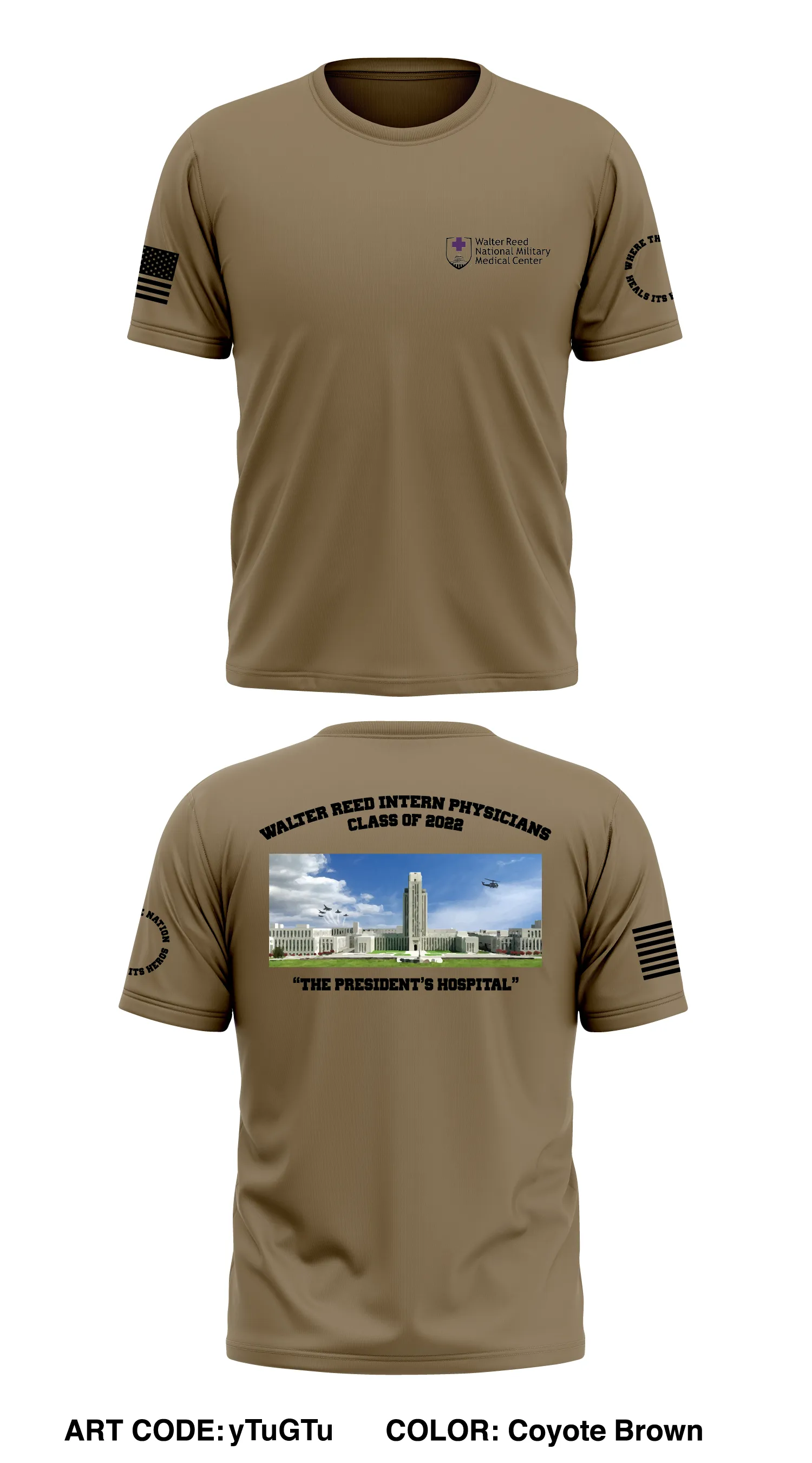Walter Reed National Military Medical Center Intern Class of 2022 Store 1 Core Men's SS Performance Tee - yTuGTu