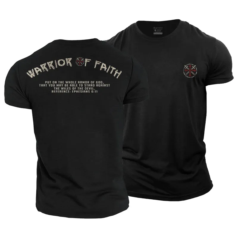 Warrior Of Faith Cotton T-Shirts